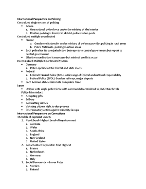 Comparative Criminal Justice Systems Notes - An international ...