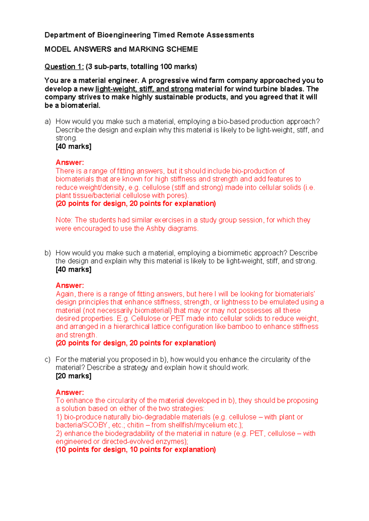 Mock 2 w answers - Department of Bioengineering Timed Remote ...