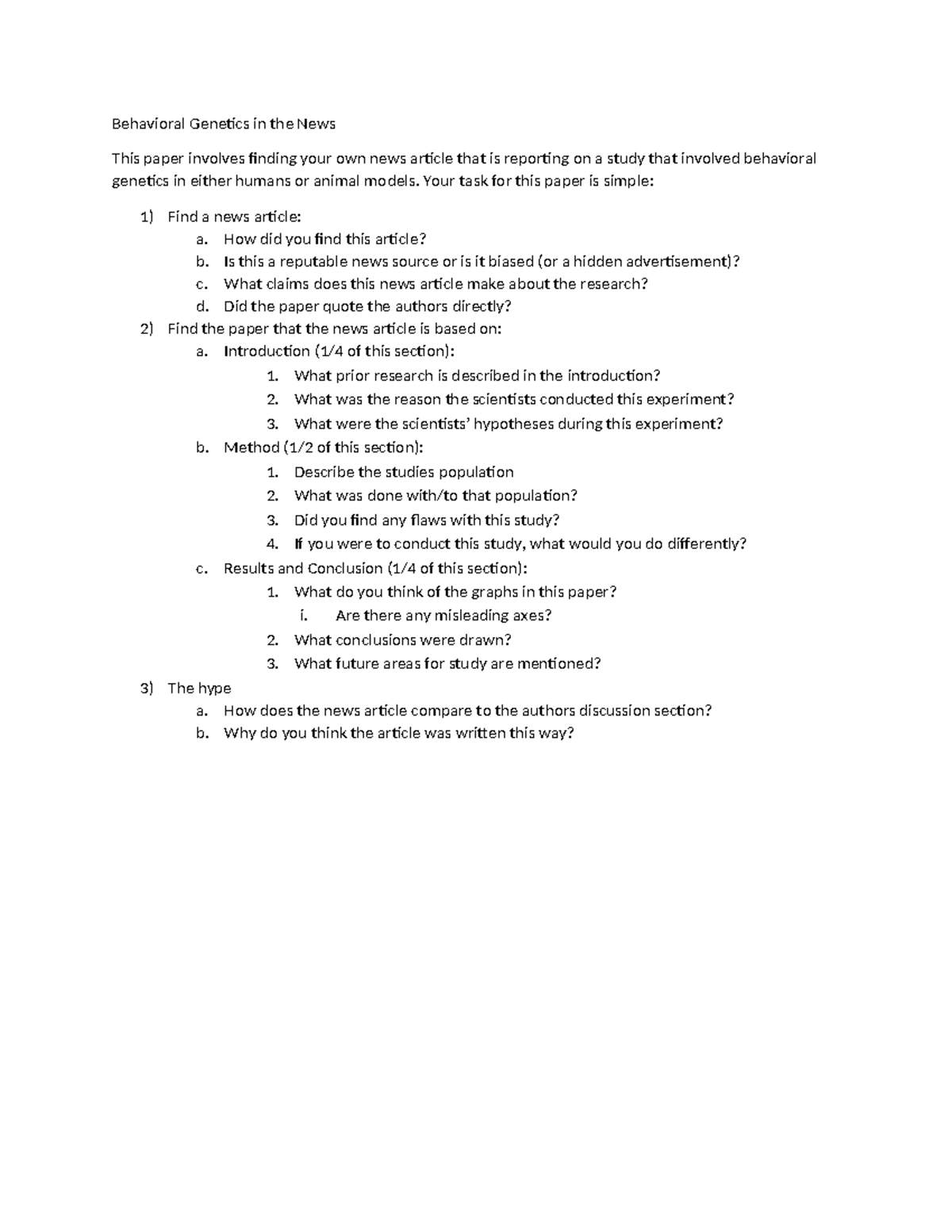 Behavioral Genetics in the News description - Behavioral Genetics in