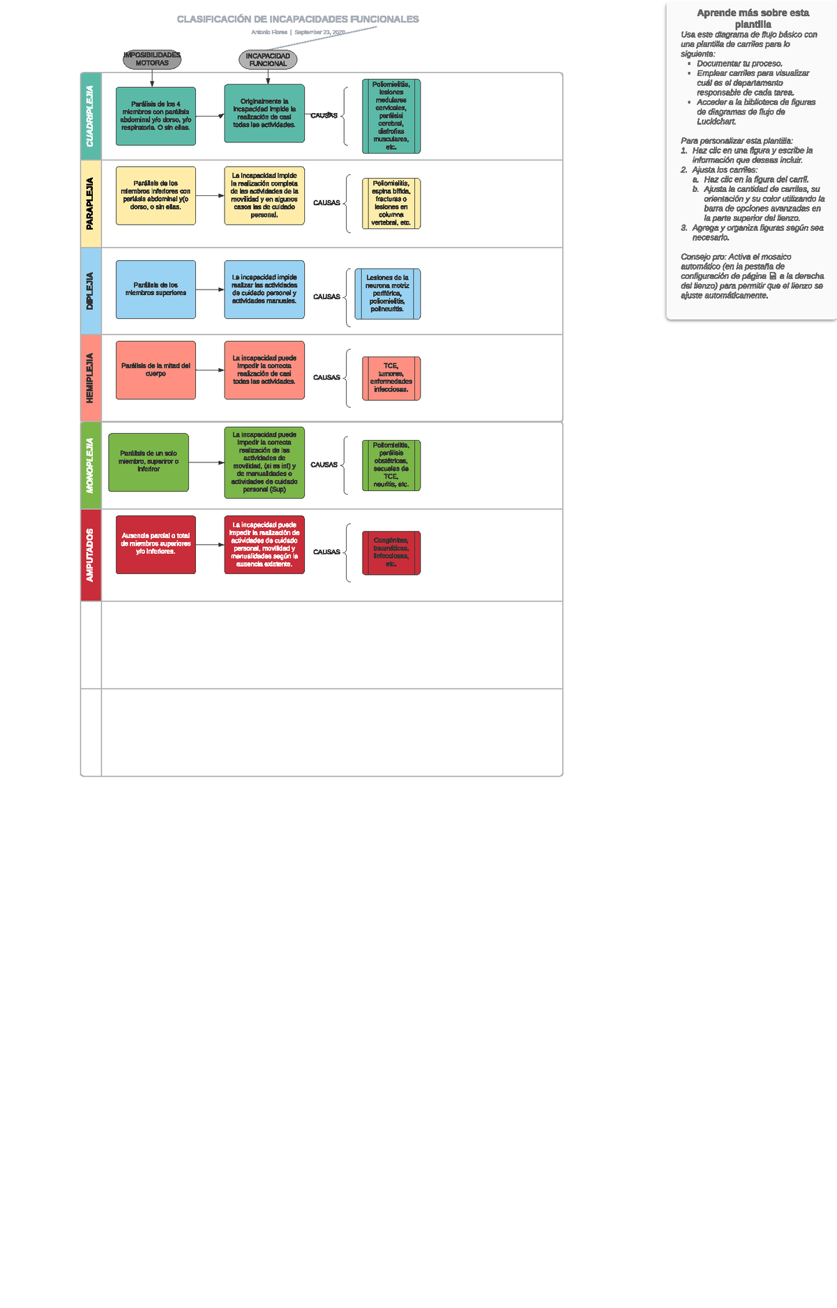 Clasificación DE Incapacidades Funcionales - CUADRIPLEJIA ...