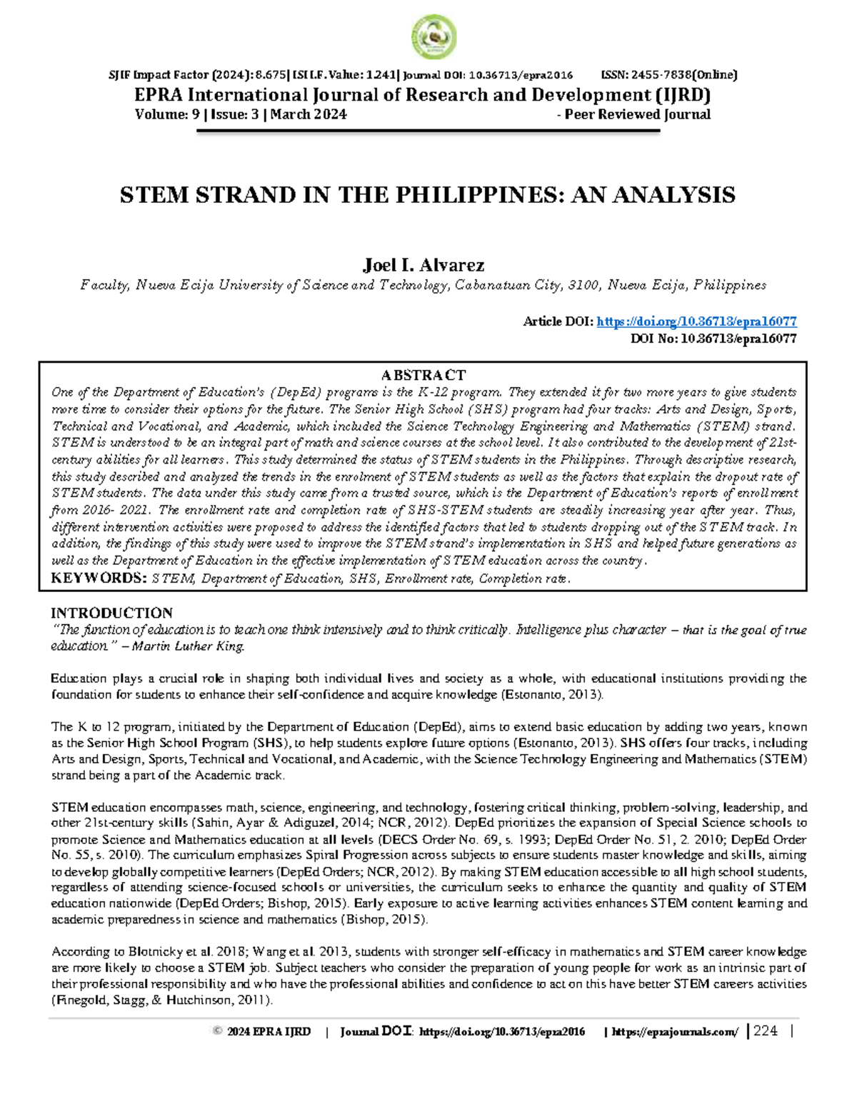 Kaleva et al. (research) - EPRA International Journal of Research and ...