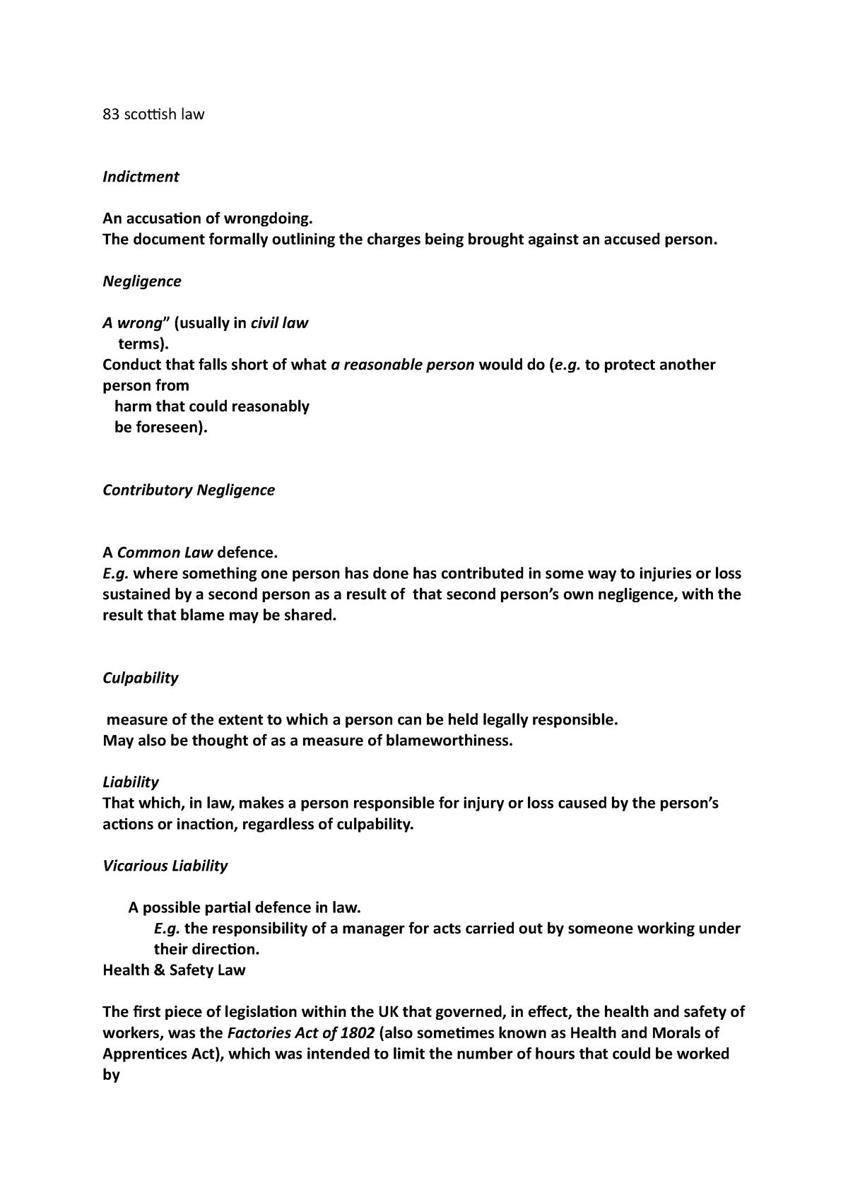 What Does Indictment Mean In Scottish Law