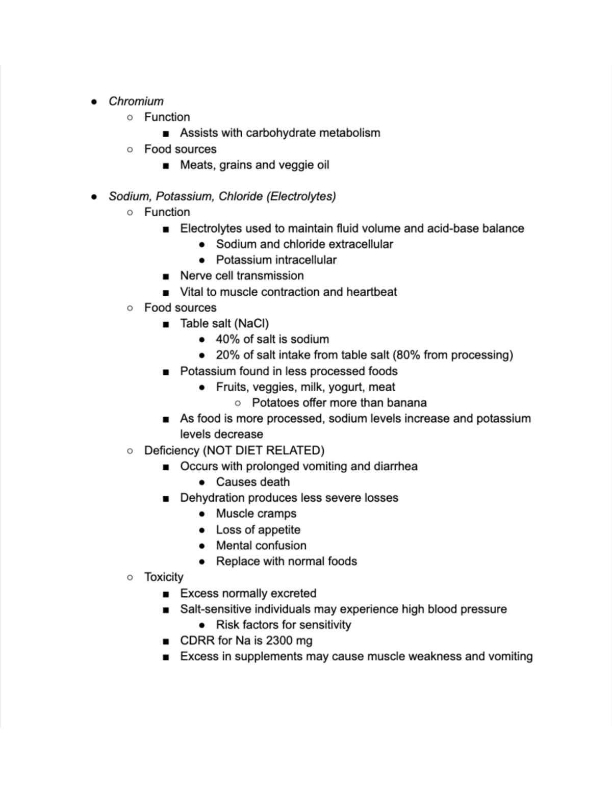 Nutrition Chapter 8 Notes - HHP23100EXV - Studocu