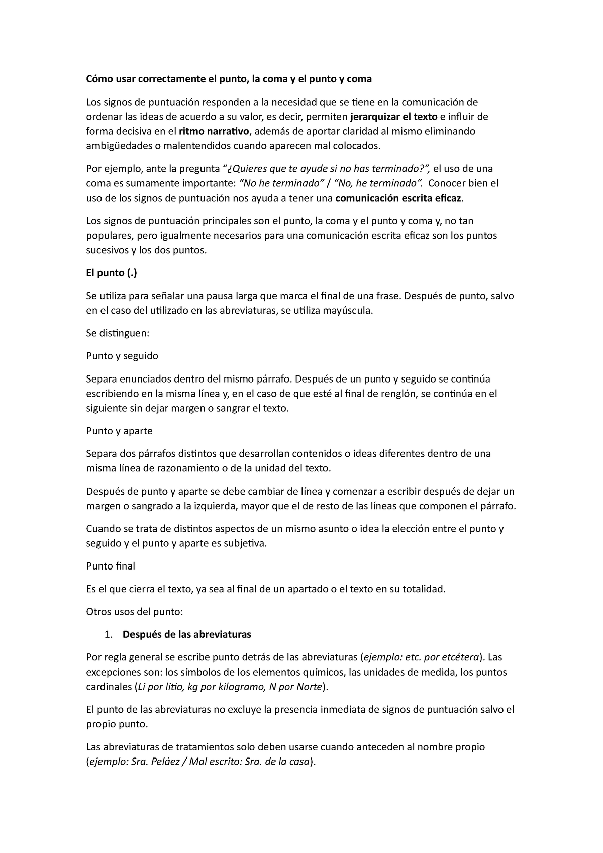 Uso Del Punto Y Coma Dos Puntos Er Curo C Mo Usar Correctamente