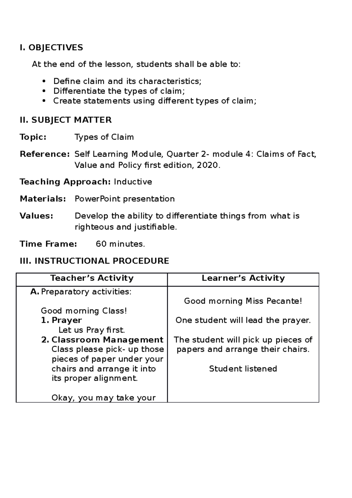 lesson-plan-i-objectives-at-the-end-of-the-lesson-students-shall-be