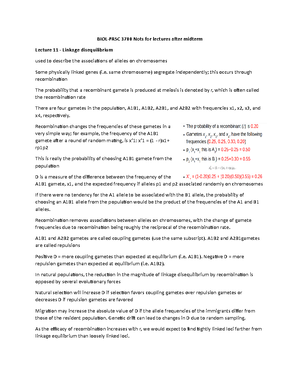 BIOL-FRSC 3700 Midterm notes - BIOL-FRSC 3700 Midterm Notes Thursday ...