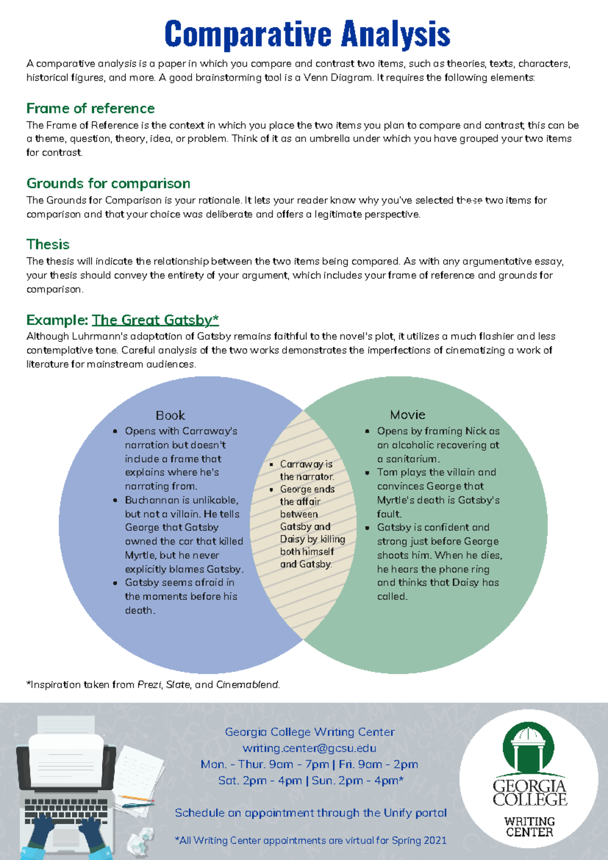 Comparative Analysis Pg. 1 Revised 2021 - A comparative analysis is a ...