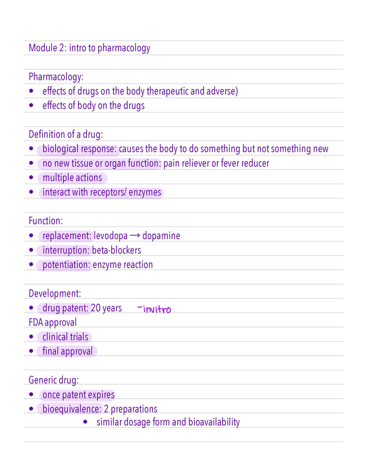 Module 2 Intro To Pharmacology - Module 2: Intro To Pharmacology ...