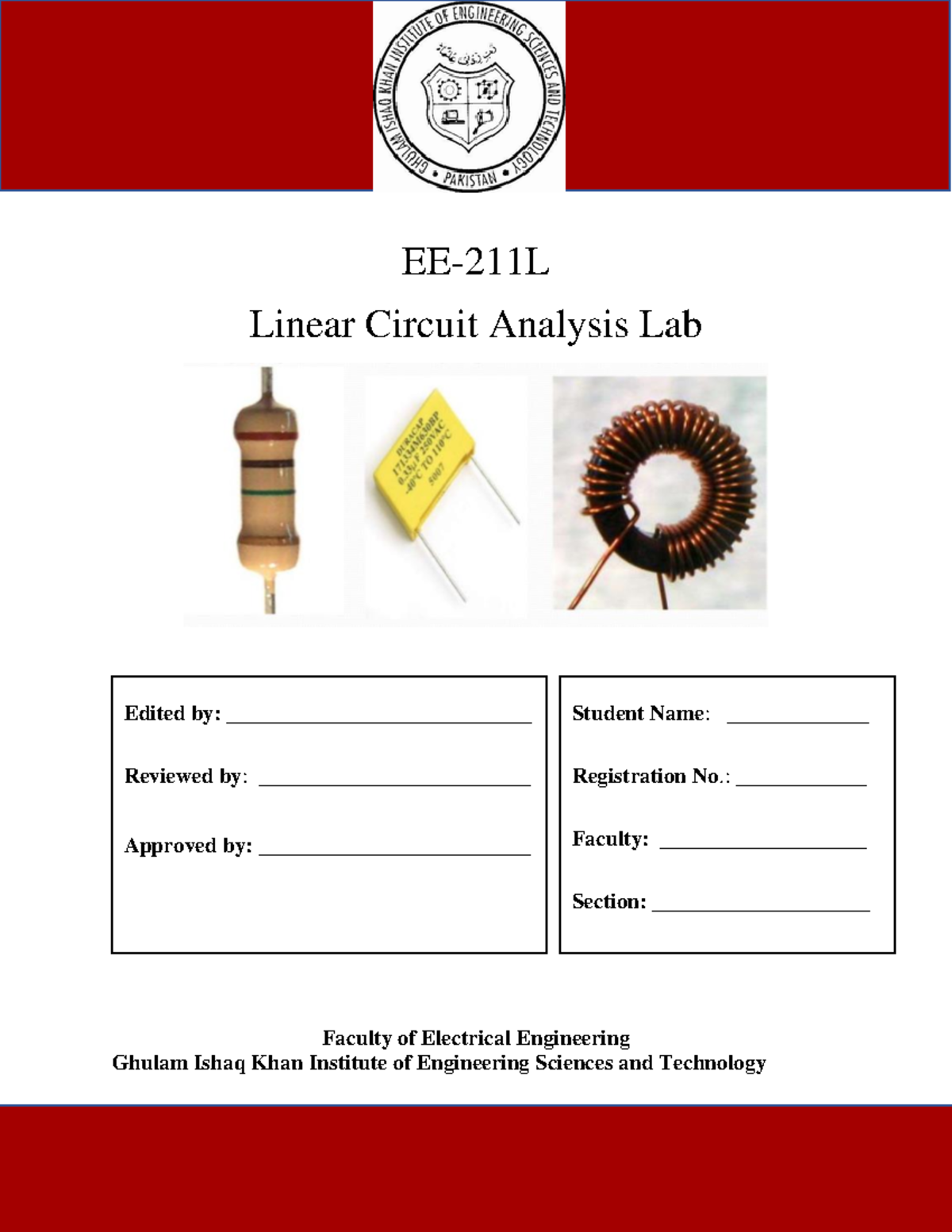 Circuit Analysis Lab Manual Updated - EE-211L Linear Circuit Analysis ...