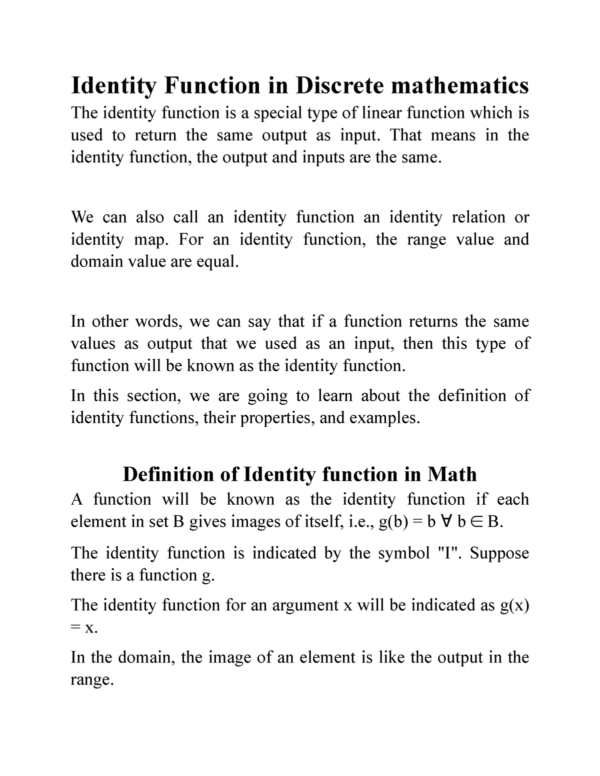 identity-and-injective-function-identity-function-in-discrete