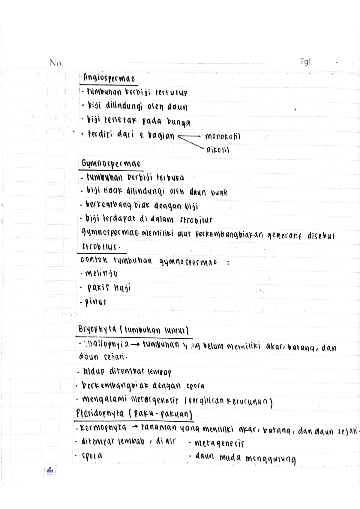 contoh assignment biologi matrikulasi