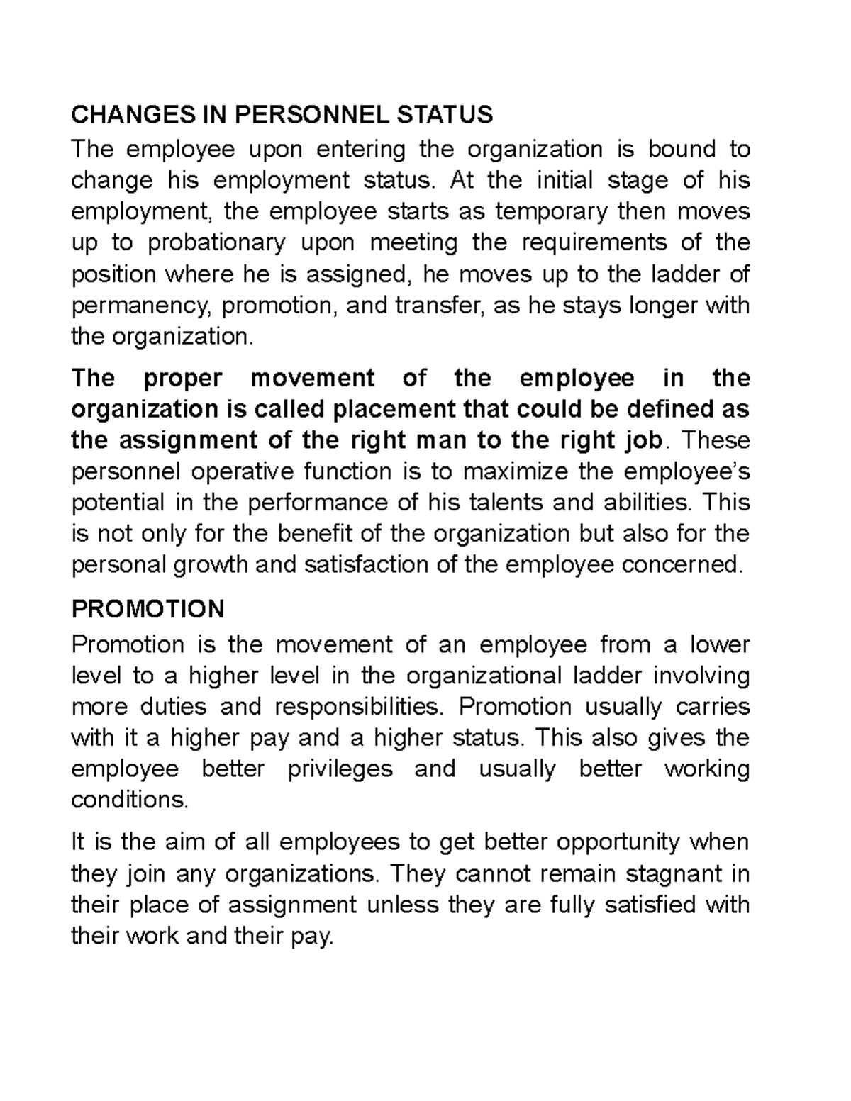 changes-in-personnel-status-changes-in-personnel-status-the-employee