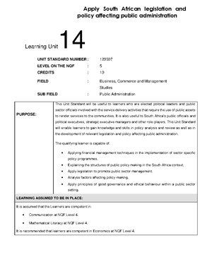 READ, Analyse AND Respond TO A Variety OF Texts - LEARNING UNIT 6 UNIT ...