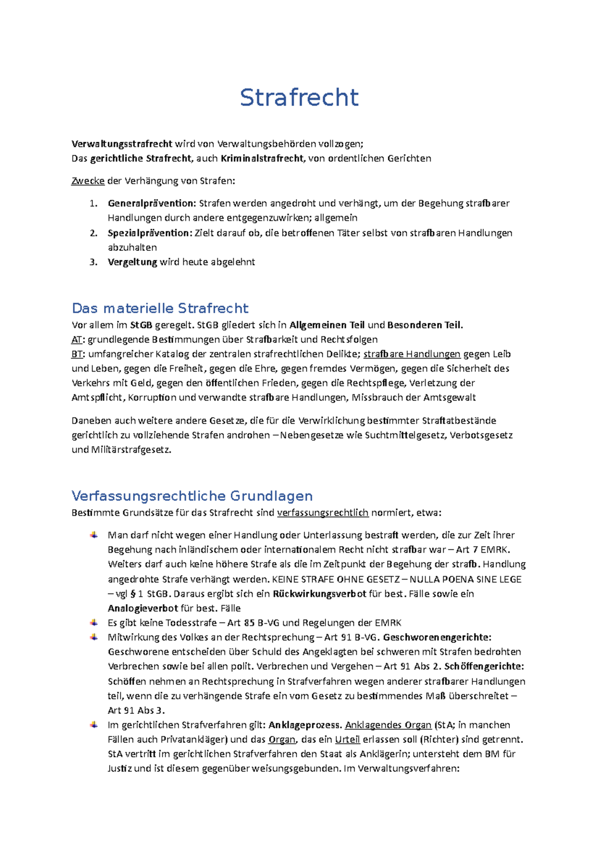 Strafrecht VO Einführung StEOP - STEOP: Öffentliches Recht - Uni Wien ...