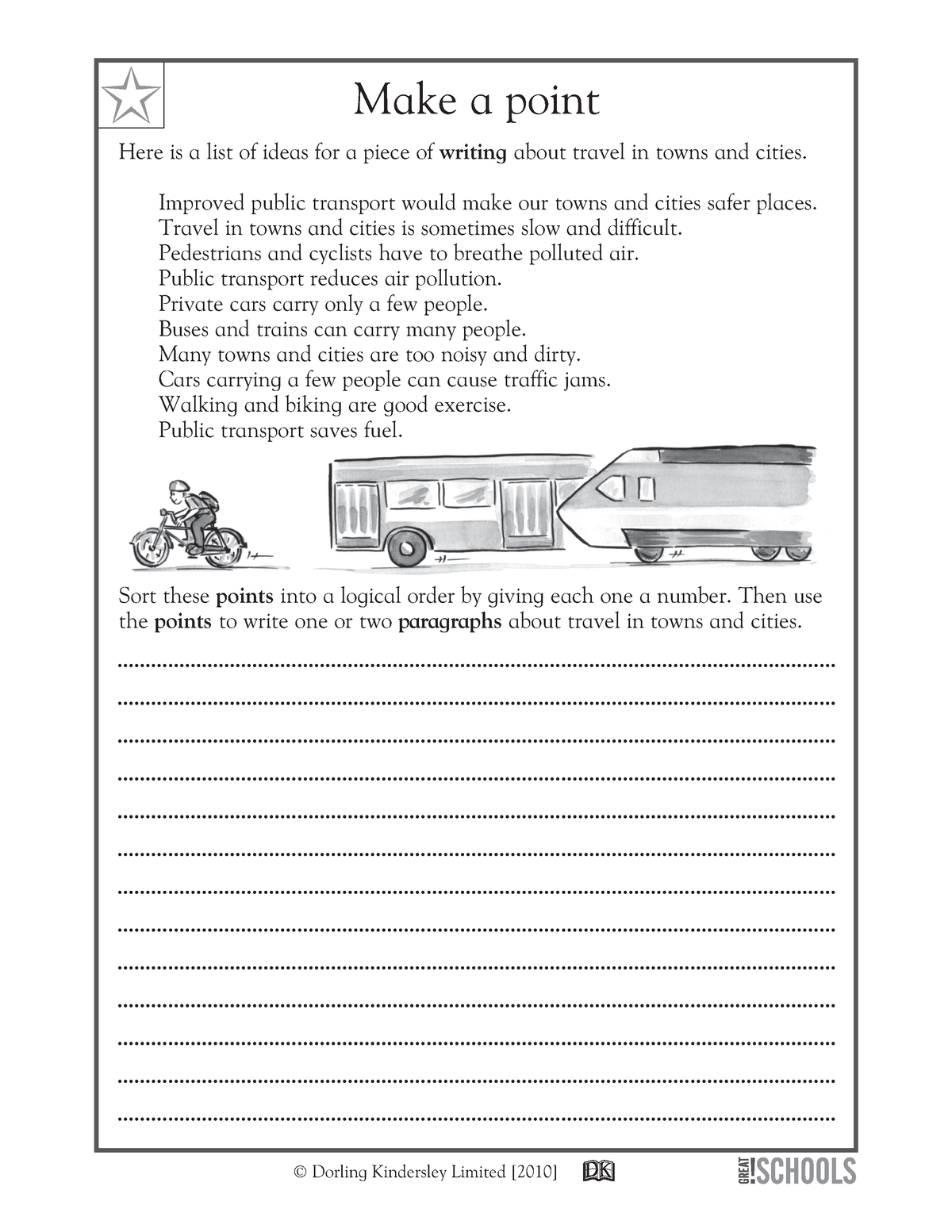 Writing Writing To Make A Point Grade 3 Dorling Kindersley Limited 2010 Make A Point