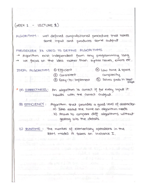 Week 3 - Lecture 1 - COM1009 - Studocu