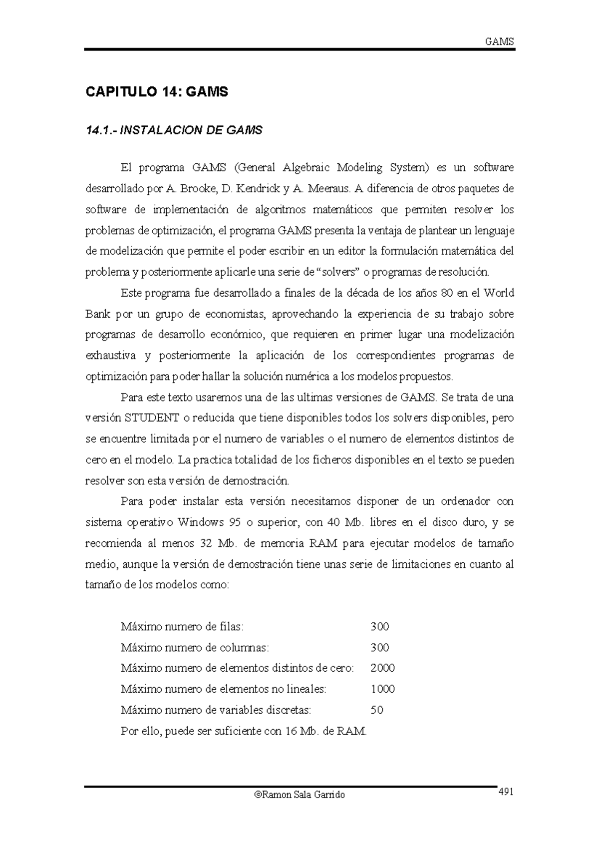 11.3 otros ejemplos gams - GAMS CAPITULO 14: GAMS 14.- INSTALACION DE ...