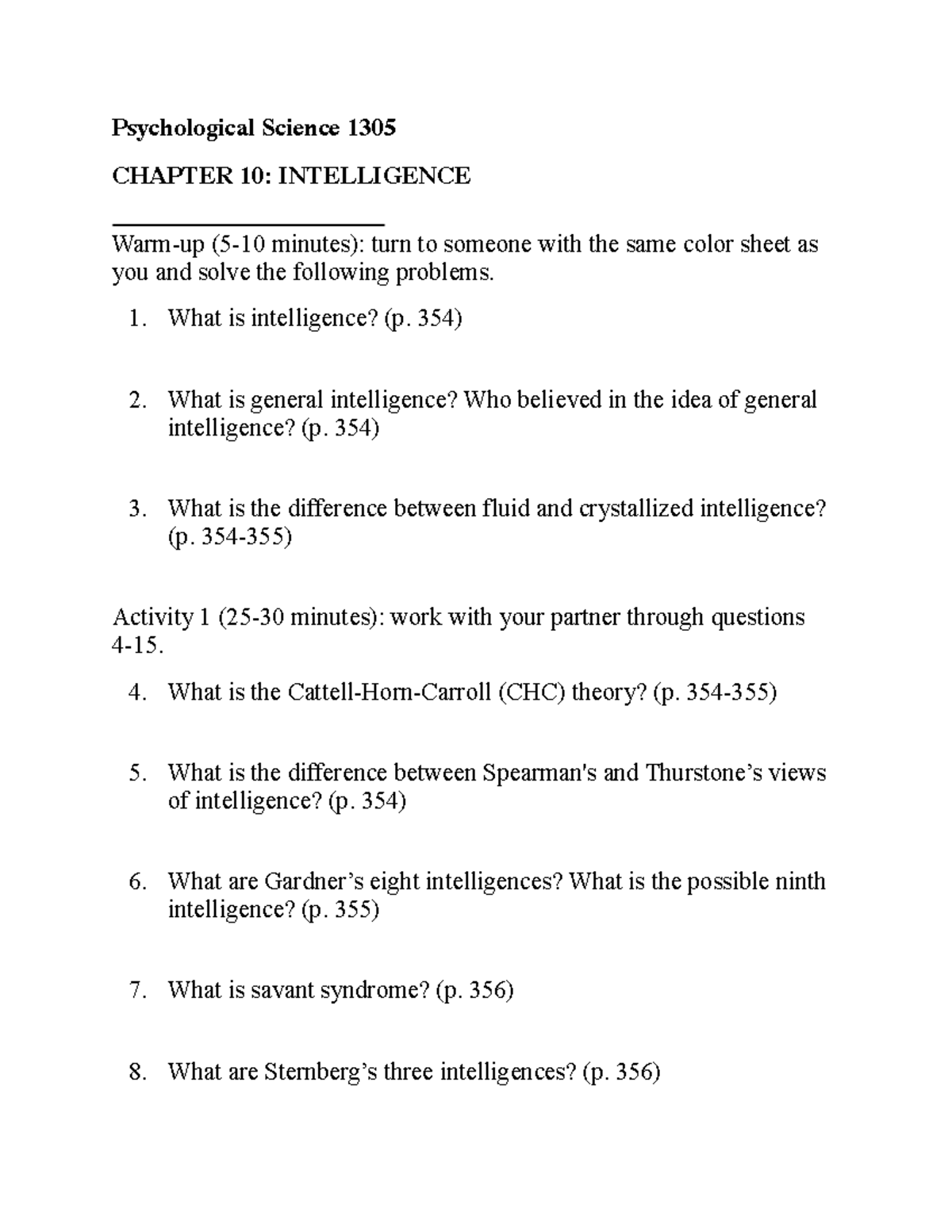 Chapter 10 Test Review Psychological Science 1305 CHAPTER 10 chapter-10-test-review-psychological-science-1305-chapter-10