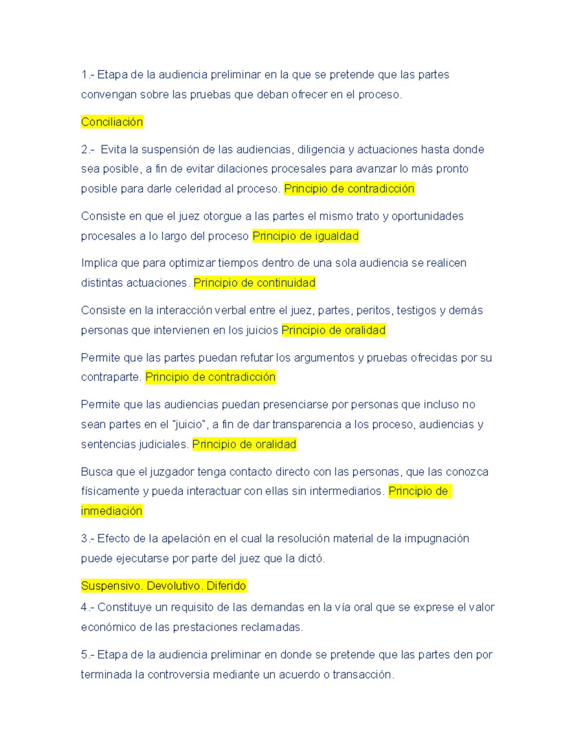 Examen Modulo 17 Unidad 3 - 1.- Etapa de la audiencia preliminar en la ...