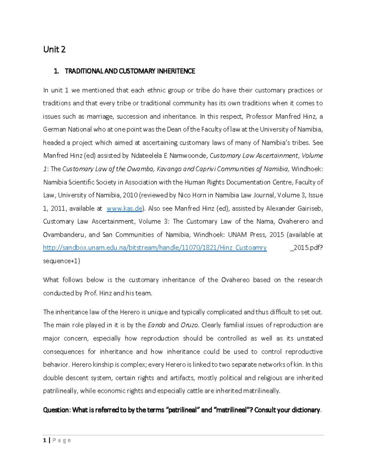 JCU3602 Unit 2 - Unit 2 notes giving a summary of what it entails ...