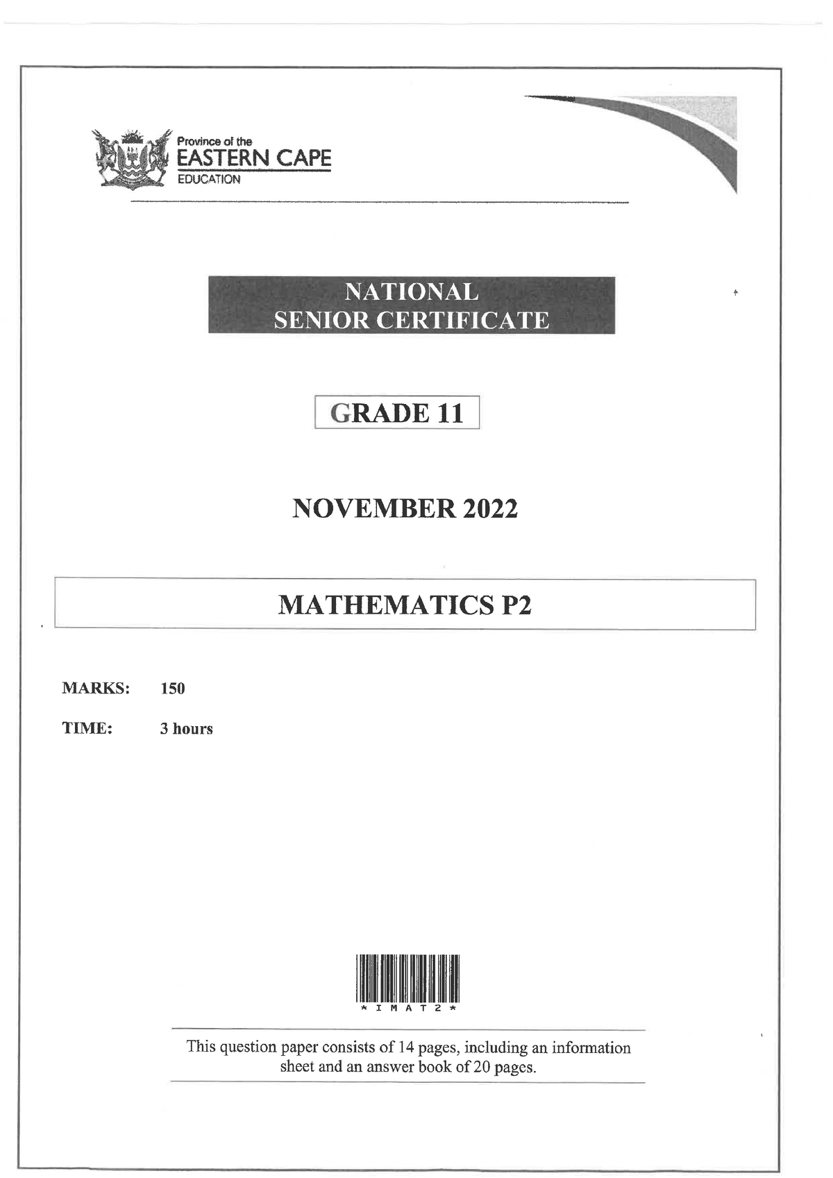 grade 11 maths paper 2