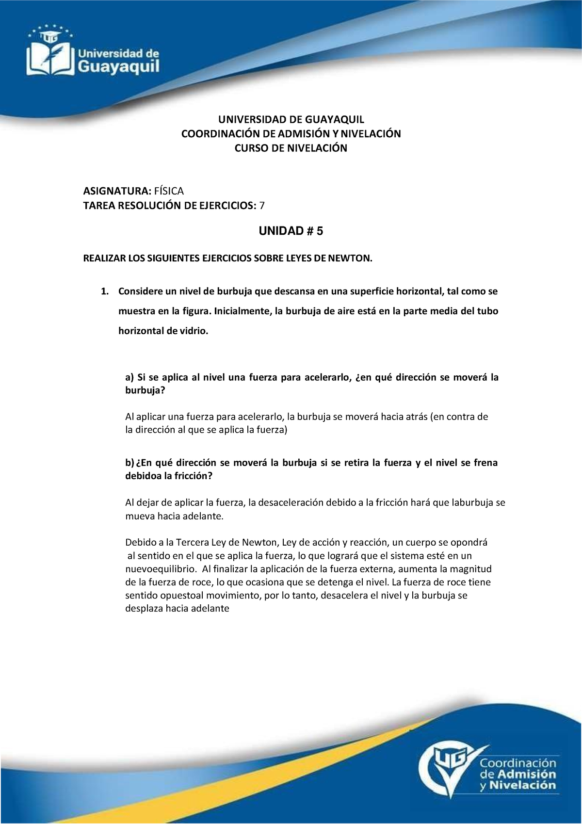 Copia De Clase 27-28 Fisica - UNIVERSIDAD DE GUAYAQUIL COORDINACI”N DE ...