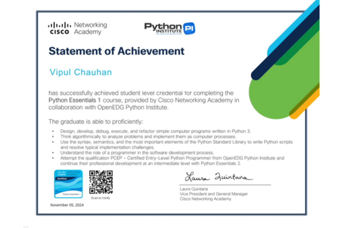Vipul Course - pthon couse - Networking P thon PI CISCO Academy ...