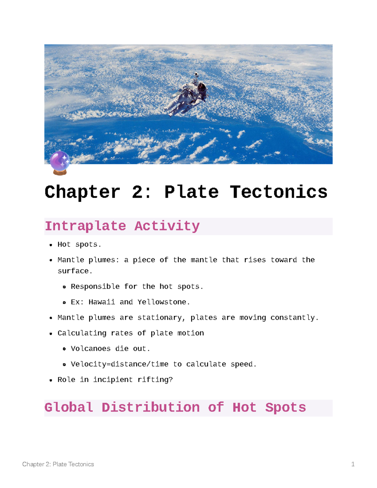 Chapter 2 Plate Tectonics Chapter 2 Plate Tectonics Intraplate