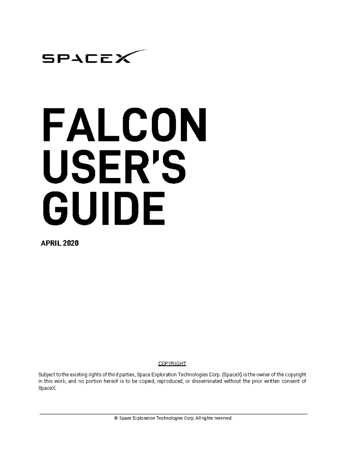 Falcon users guide 042020 FALCON USER’S GUIDE APRIL 2020 COPYRIGHT
