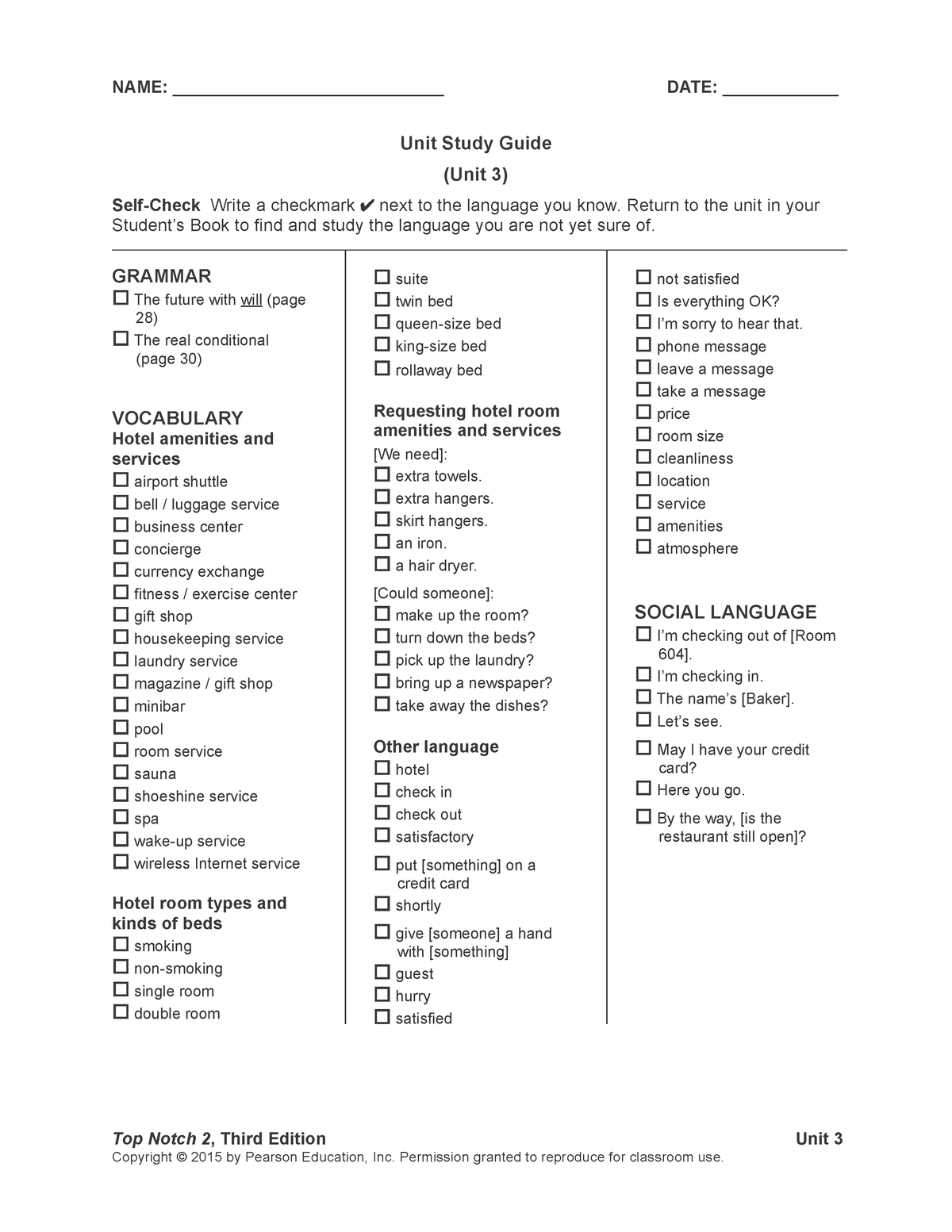 Unit 3 Unit Study Guide E3 - NAME: ____________________________ DATE ...