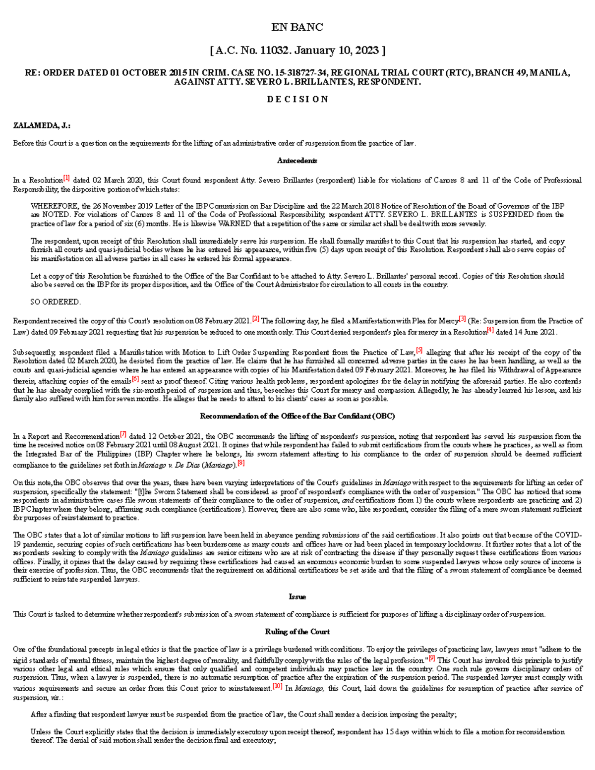 5. A.C. No. 11032 Order Dated 01 October 2015 IN CRIM. CASE NO. 15 ...