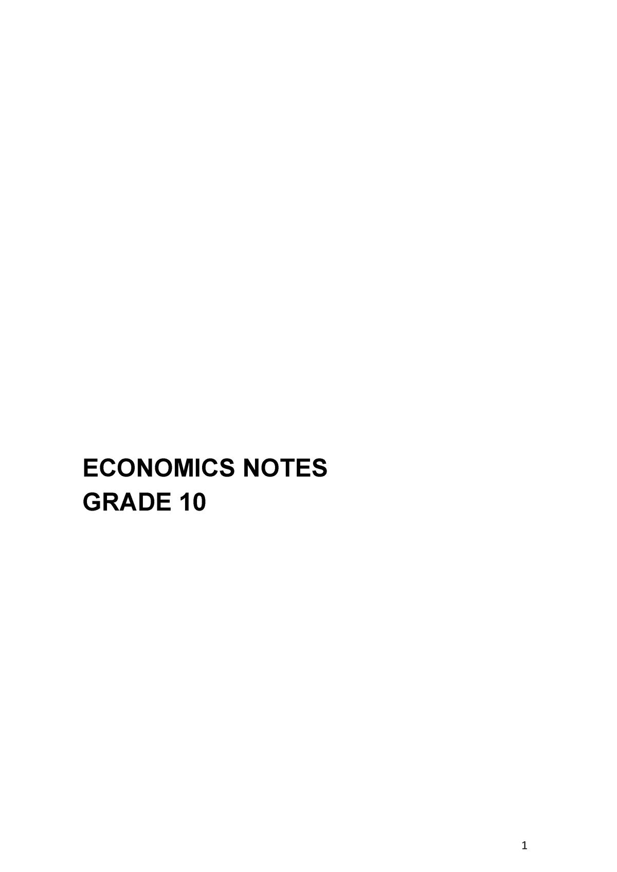 economics essay pdf grade 10