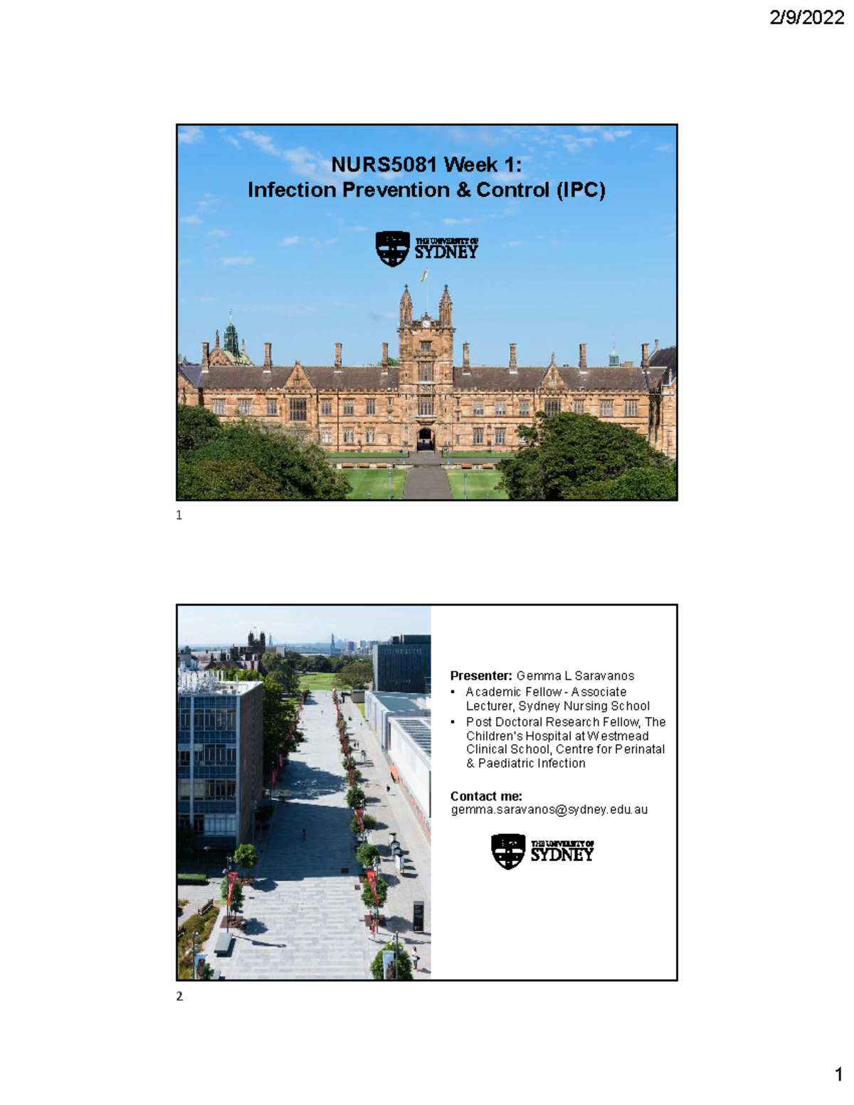 university of sydney phd molecular biology