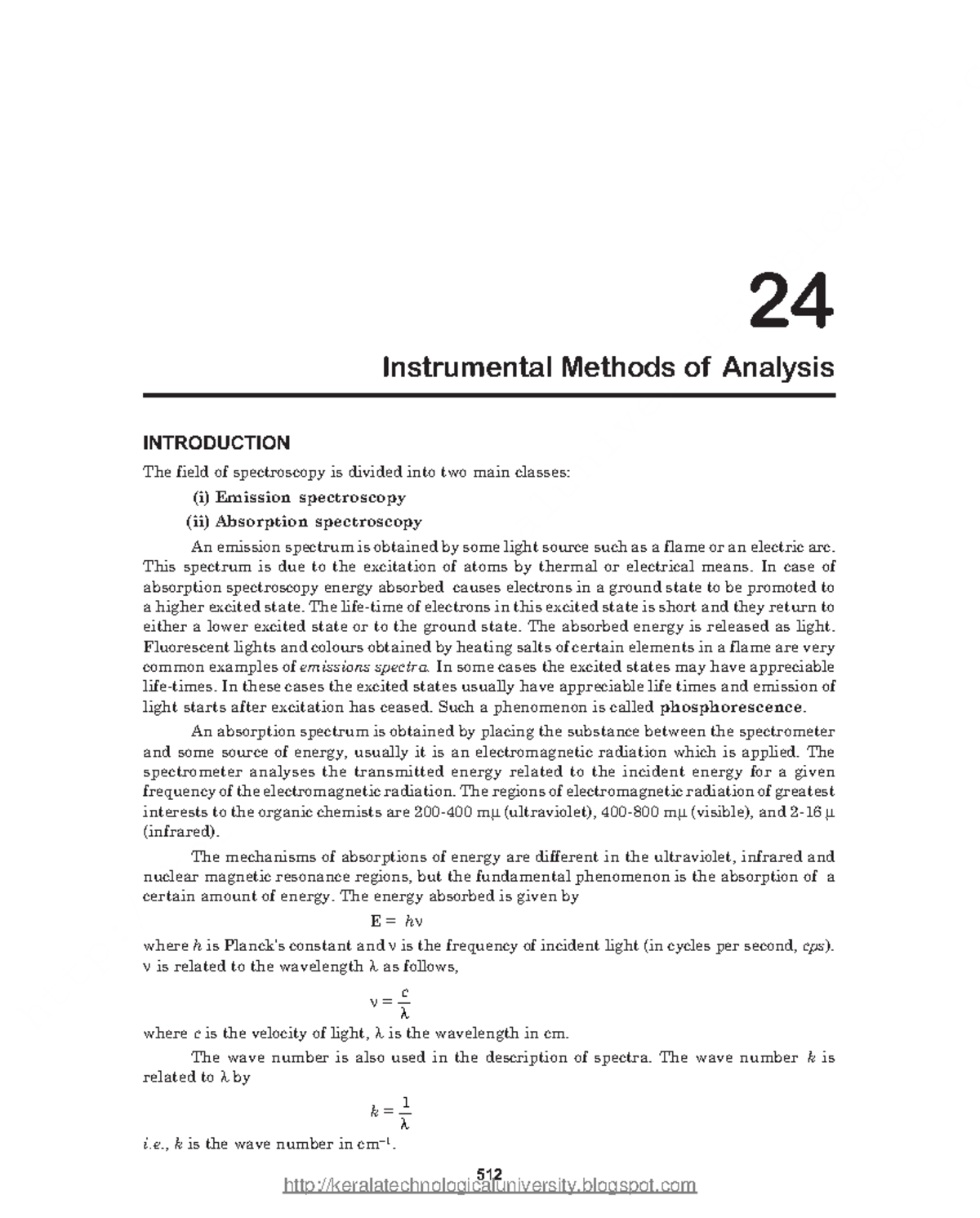 Engineering Chemistry 24 Instrumental methods of analysis