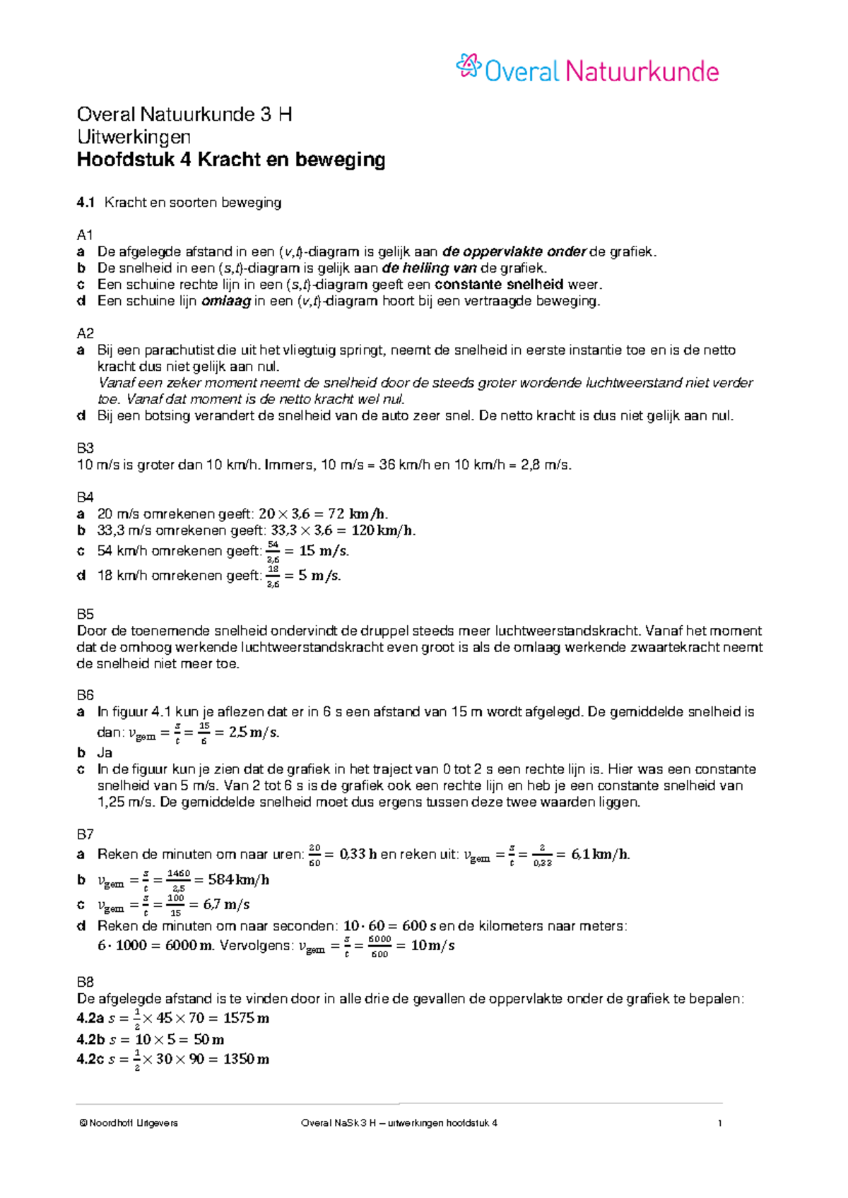 Overal Natuurkunde 3 H H04 Uitwerkingen - Overal Natuurkunde 3 H ...