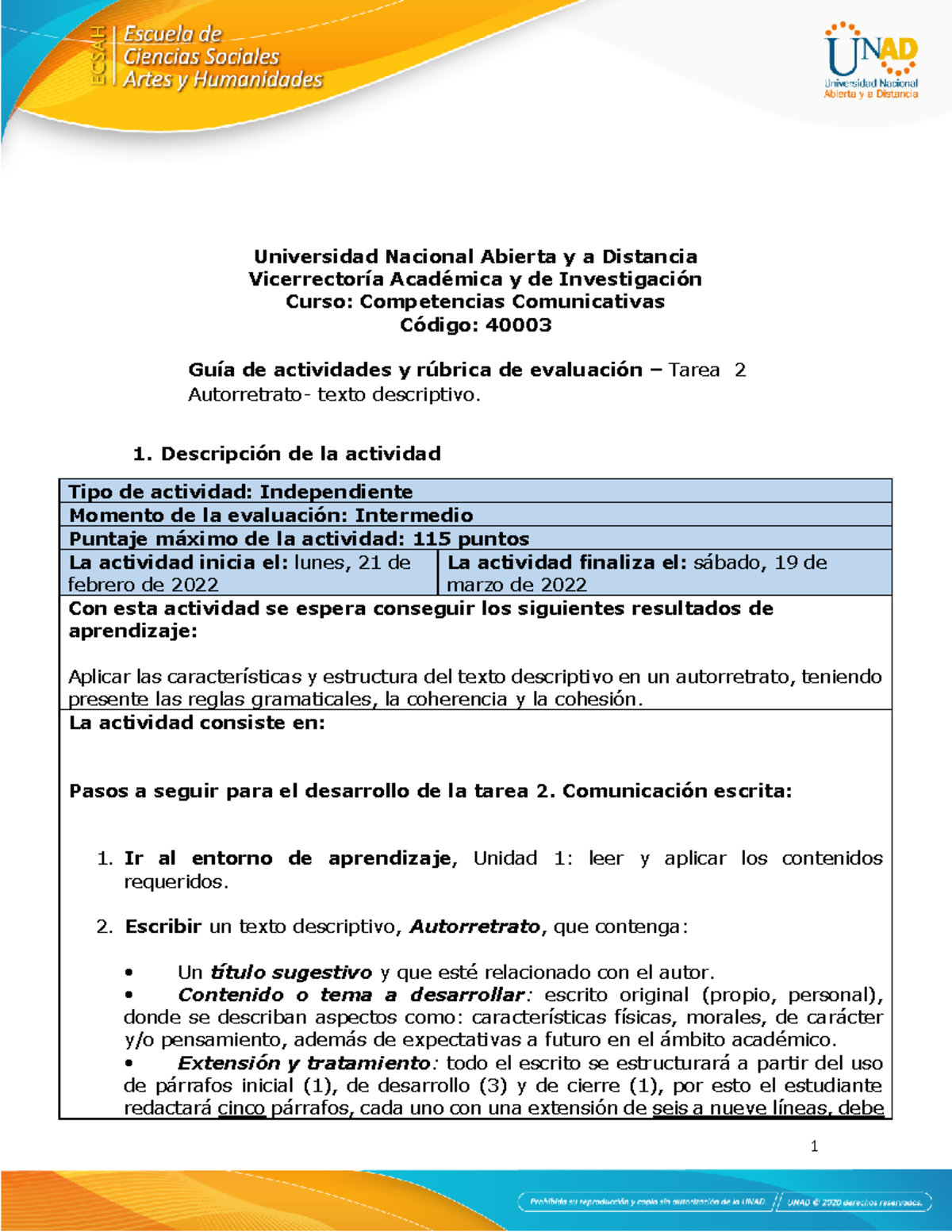 Guía De Actividades Y Rúbrica De Evaluación - Unidad 1 - Tarea 2 ...