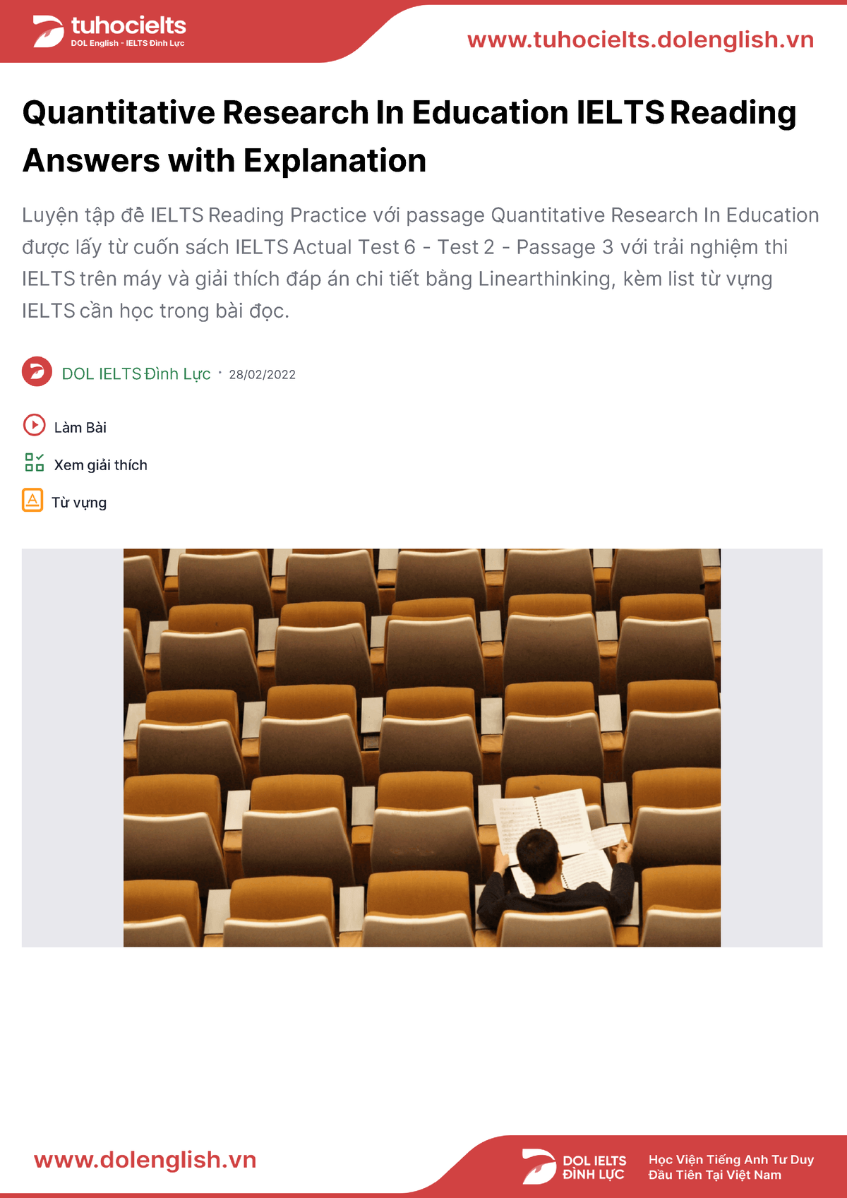 quantitative research in education reading answers with location