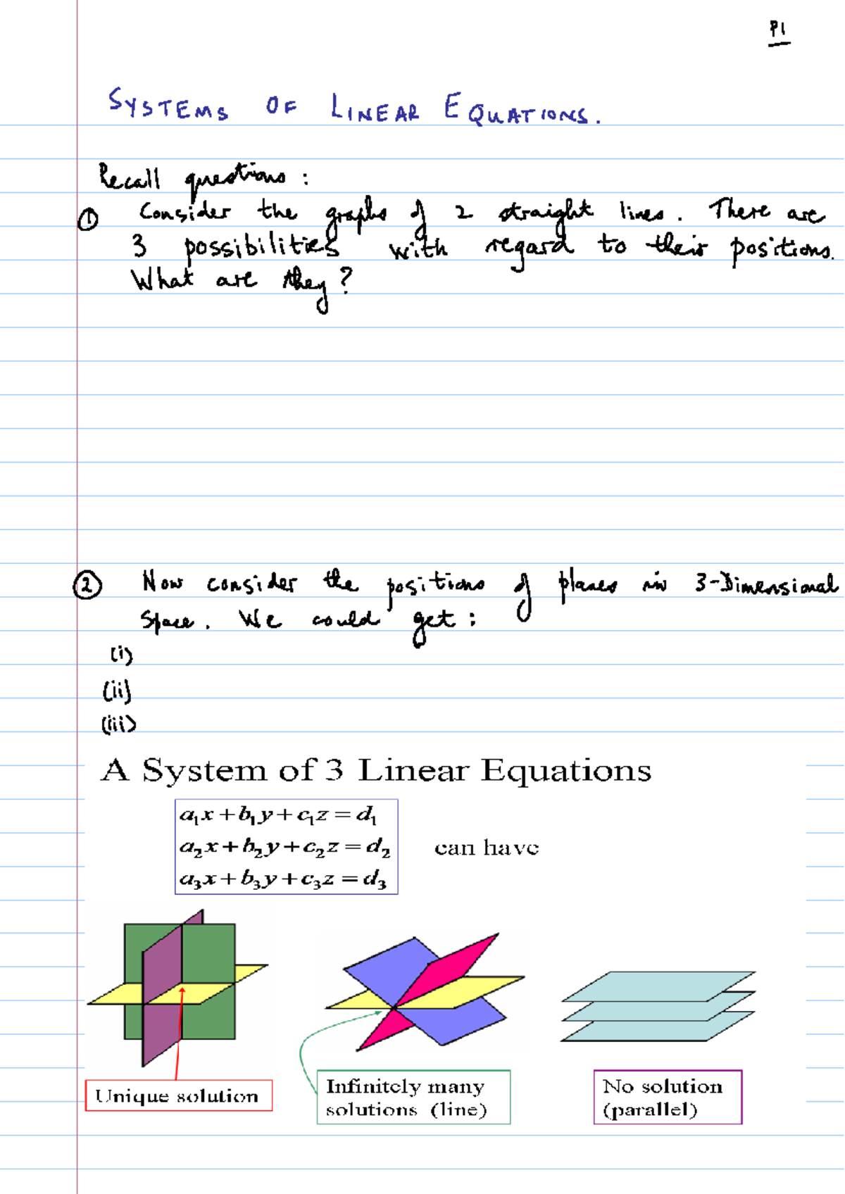 05 to 07 Solution of systems of equations - MATH142 - Studocu