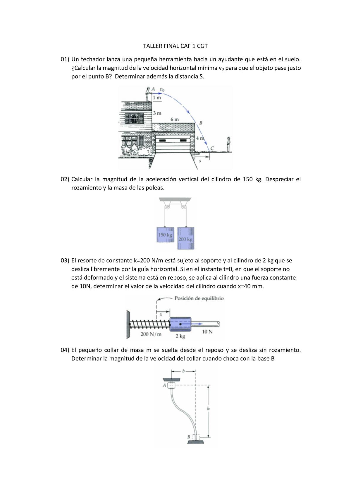 Taller CGT Final - Calculo Aplicado A La Fisica 1 - StuDocu