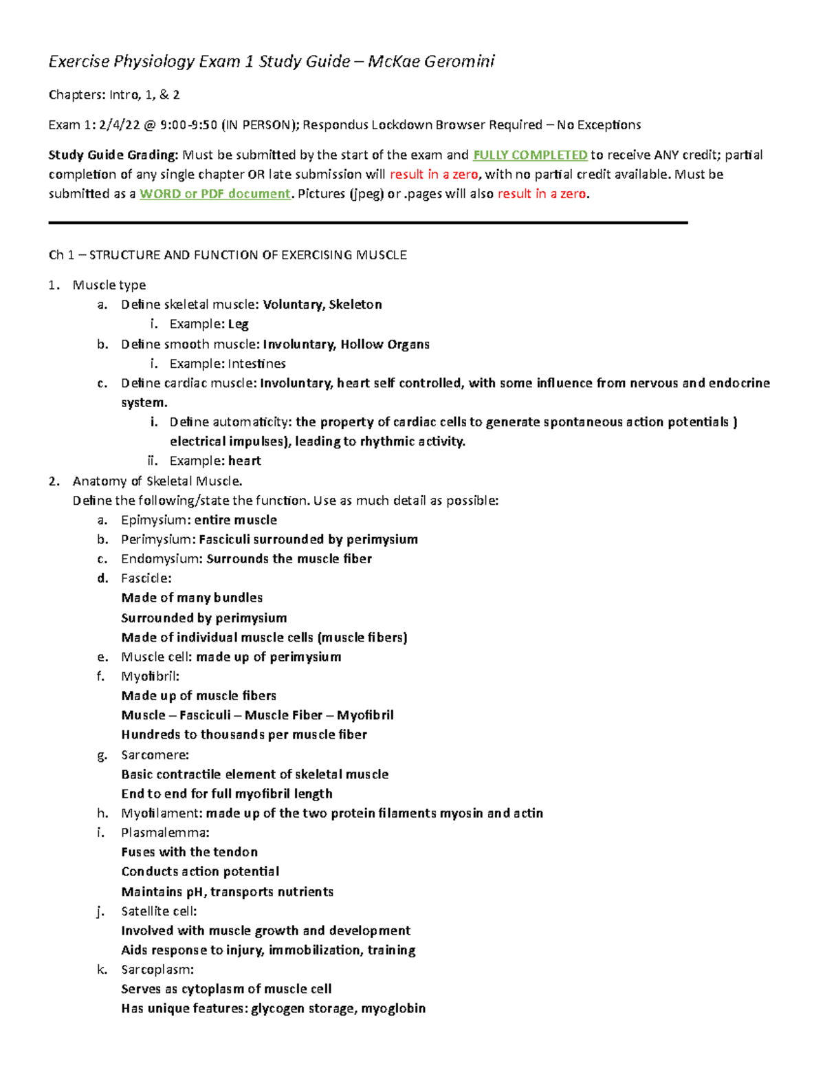 Exercise Physiology Exam 1 Quizlet 31 - fp6p98t