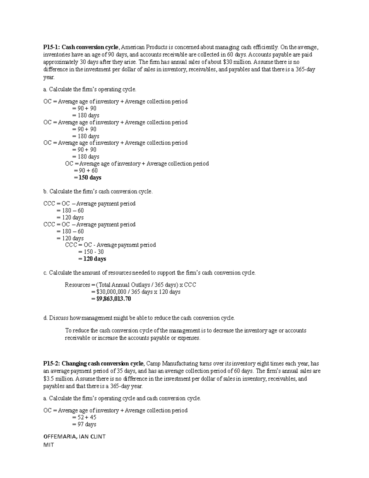 answer-working-capital-management-p15-1-cash-conversion-cycle