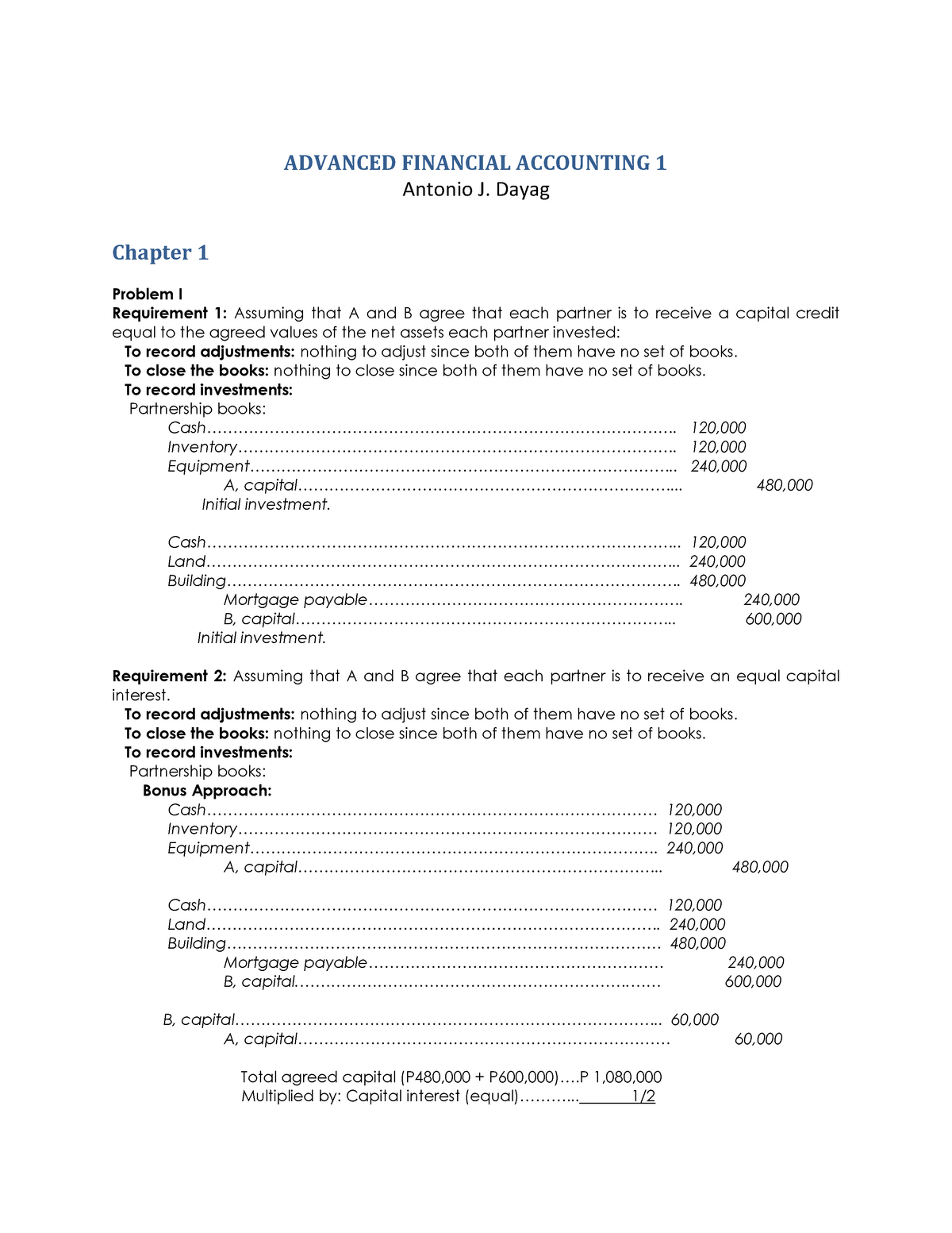 article review on advanced financial accounting pdf