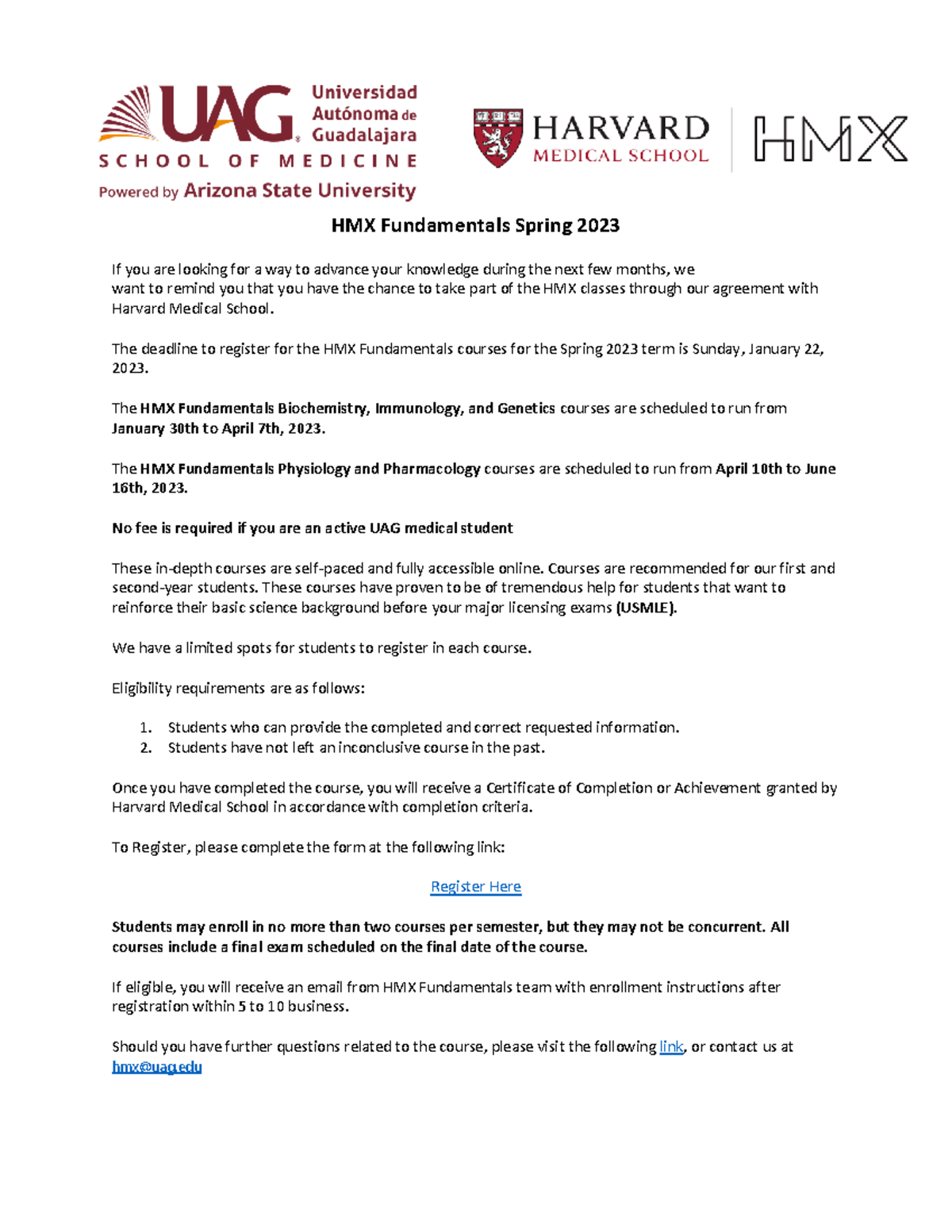 HMX Fundamentals hii HMX Fundamentals Spring 2023 If you are looking for a way to advance