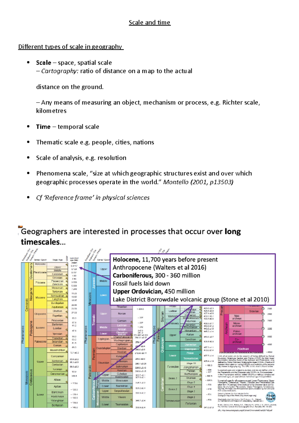 Scale And Time Lecture Notes 12 Scale And Time Different Types Of 