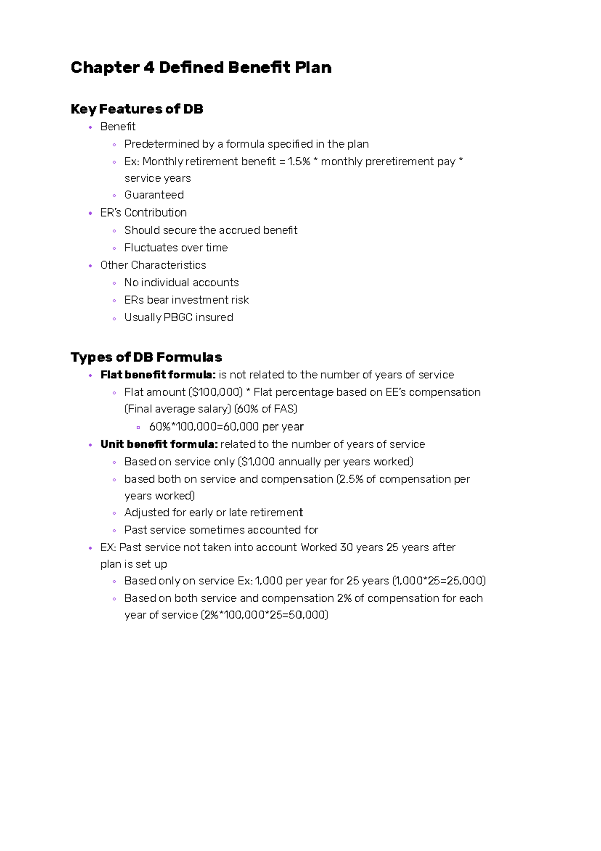 chapter-4-defined-benefit-plan-benefit-predetermined-by-a-formula