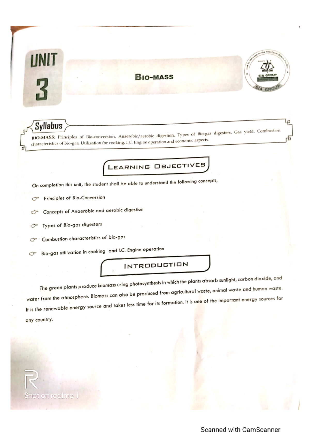 NCSE unit-3 - 3rd unit - Non conventional resources - Studocu