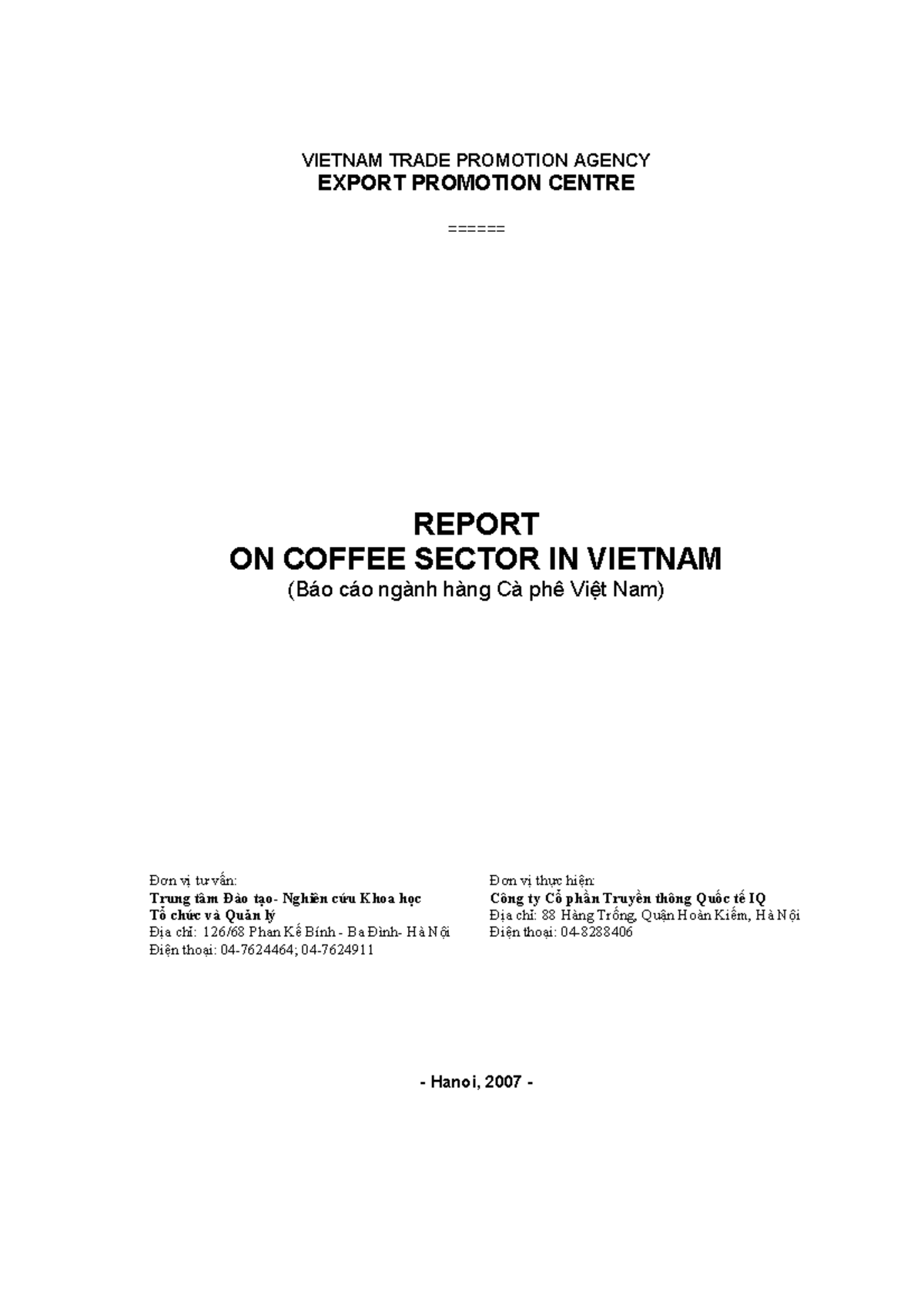 Vietnam Coff Ee 2007 Reference ====== Studocu