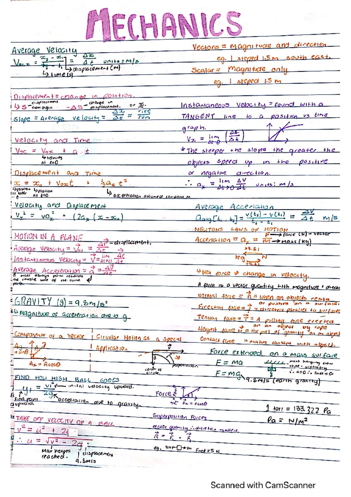 Mechanics Notes - 068041 - Studocu