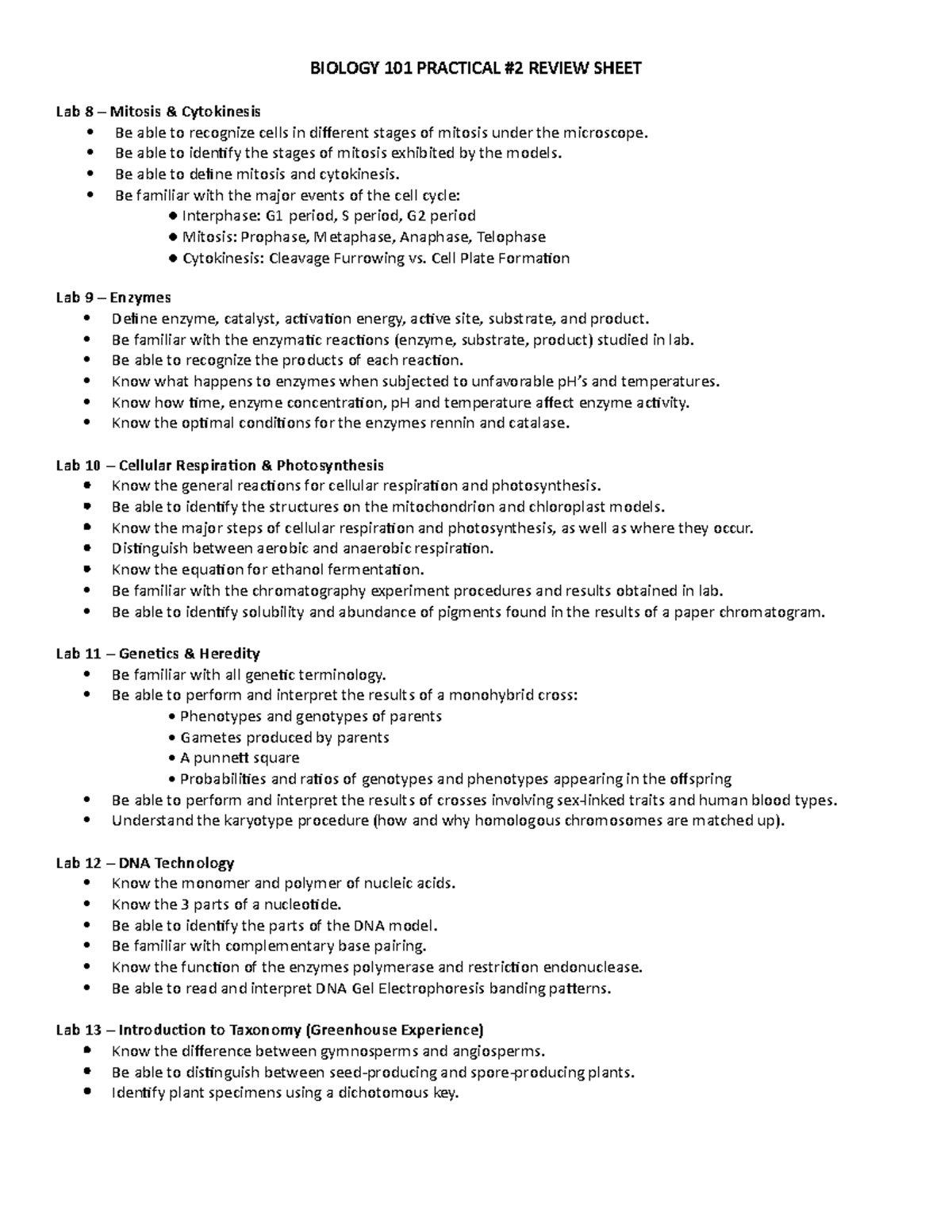 Practical 2 - BIOL101 LAB Maria Judice - BIOLOGY 101 PRACTICAL #2 ...