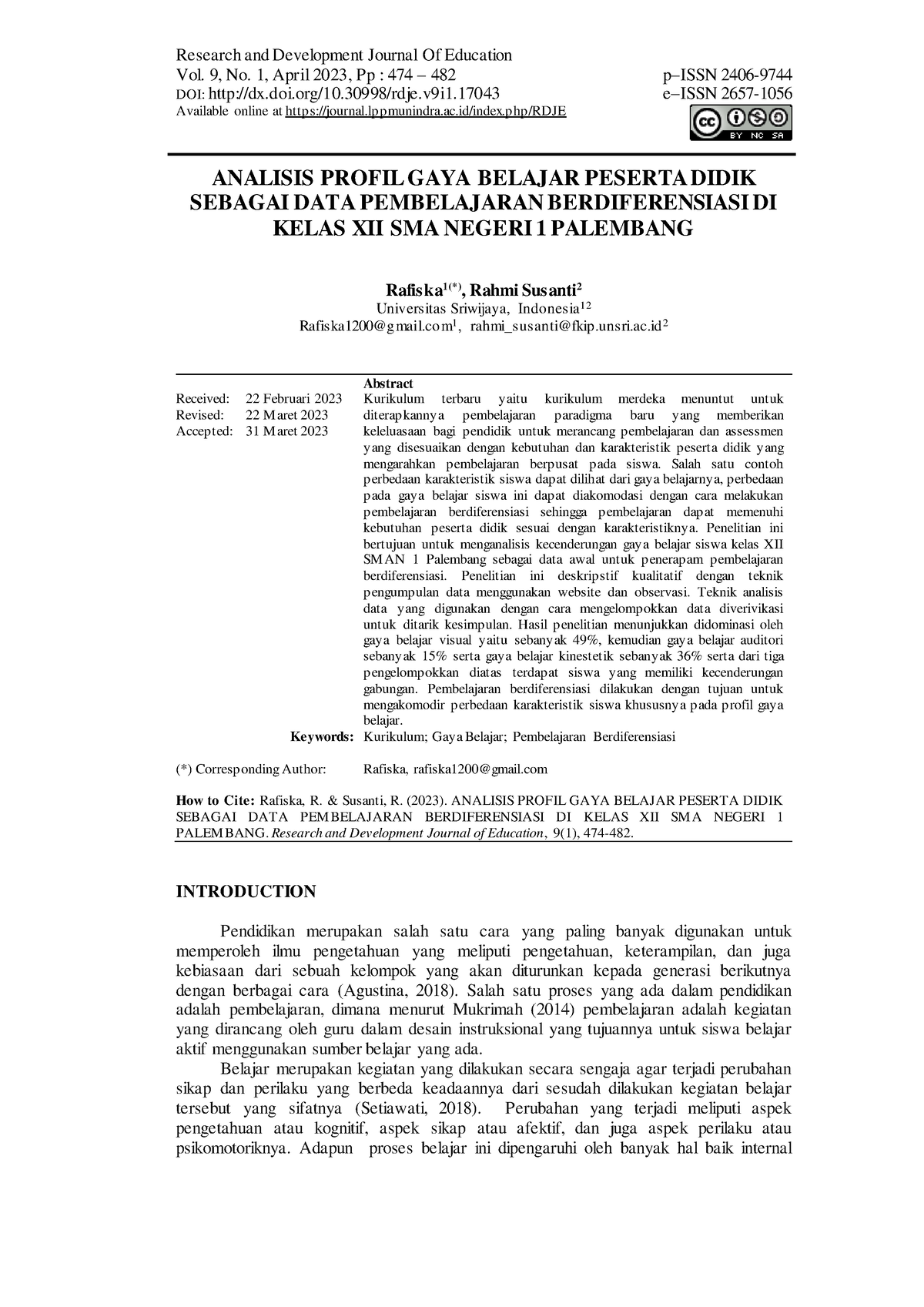 17043 48783 1 PB - Bahan Bacaan - Research And Development Journal Of ...